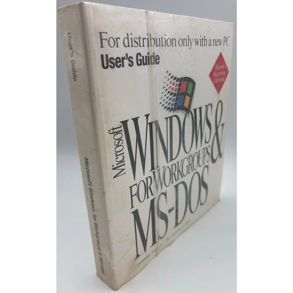 Microsoft Windows For WorkGroups &‎ MS-DOS User Guide Microsoft Vintage